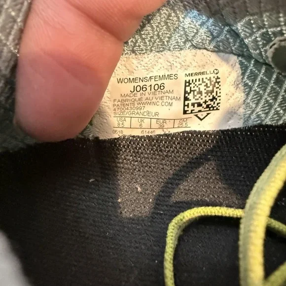 Merrell Agility Synthesis Flex Shoes Womens Size 8.5 Teal Green Trail Running - Picture 8 of 9